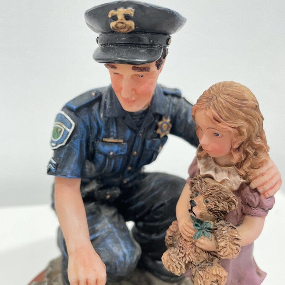 Vintage Blue Hats of Bravery Teddy's Rescue Vanmark 1997 Police Figurine PE88803 - Picture 2 of 7